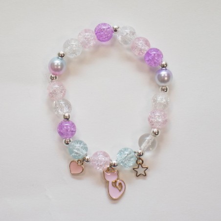 Bracelet perles - Chat