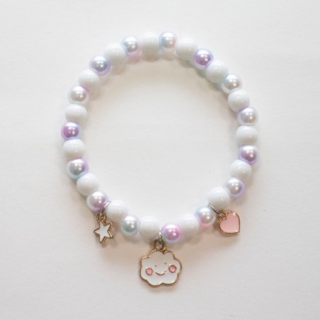 Bracelet perles - Joli nuage