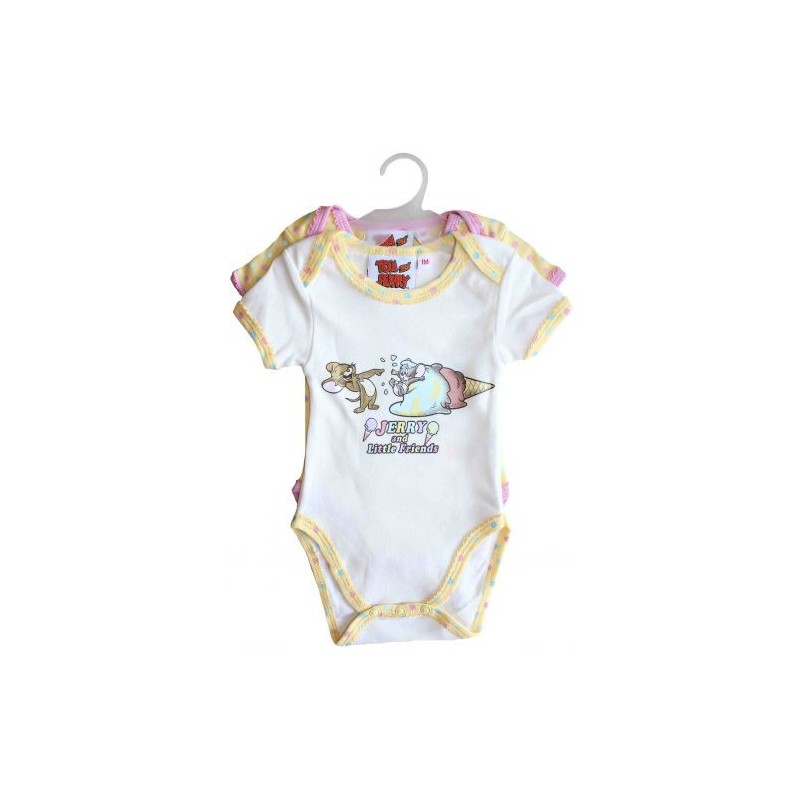 Pack de 2 bodys Tom et Jerry Pack de 2 bodys Tom et Jerry