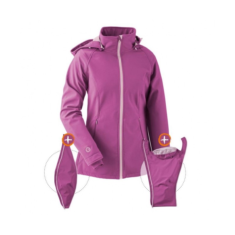 Veste de portage softshell violet Veste de portage softshell violet