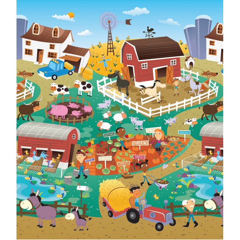 Mega tapis City-Farm, 2 côtés Mega tapis City-Farm, 2 côtés